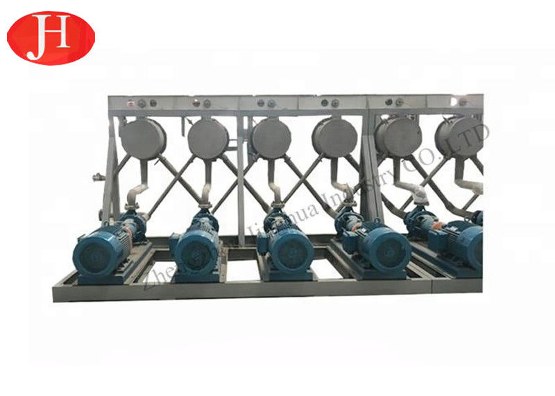 12 T/H van de het Zetmeelverwerking van de Capaciteitsmaniok van de Lijnhycrocyclone van de het Zetmeeldunne modder het Dehydratatietoestelmachine
