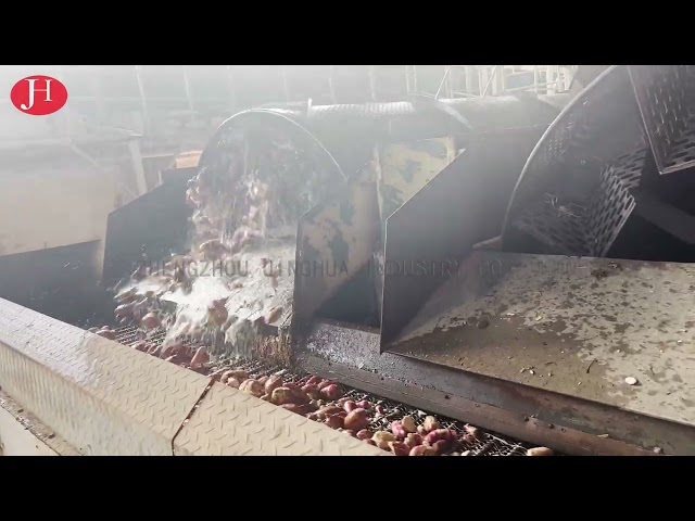 CHINA Rotaire wasmachine van roestvrij staal cassava zetmeel productielijn te koop