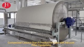 Automatische cassavemeelverwerkingsapparatuur Landbouwvacuümfilter