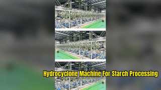 hydrocyclonmachine voor de verwerking van zetmeel