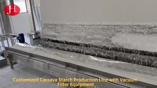 Roestvrij staal cassavezetmeel Roterende vacuümfilter Multifunctionele voedselverwerkingsmachine